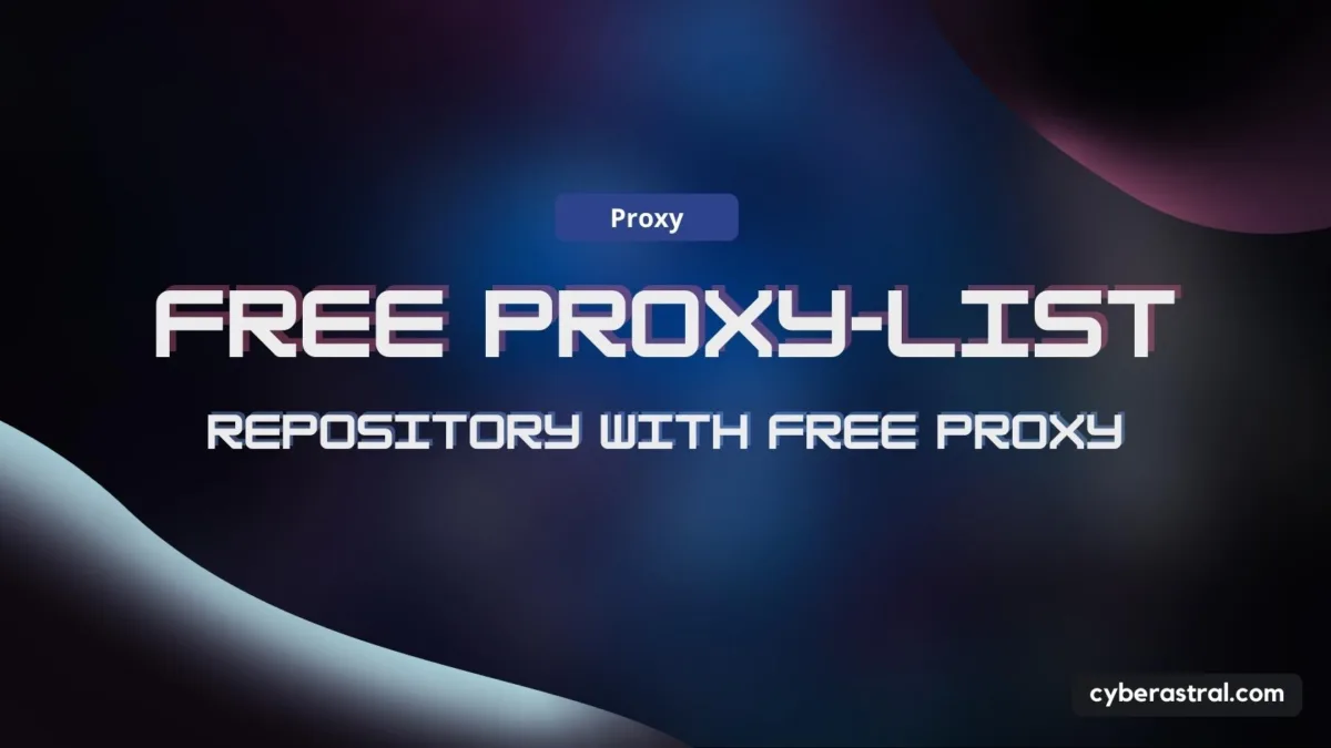 Repository With Free Anonymous Proxies
