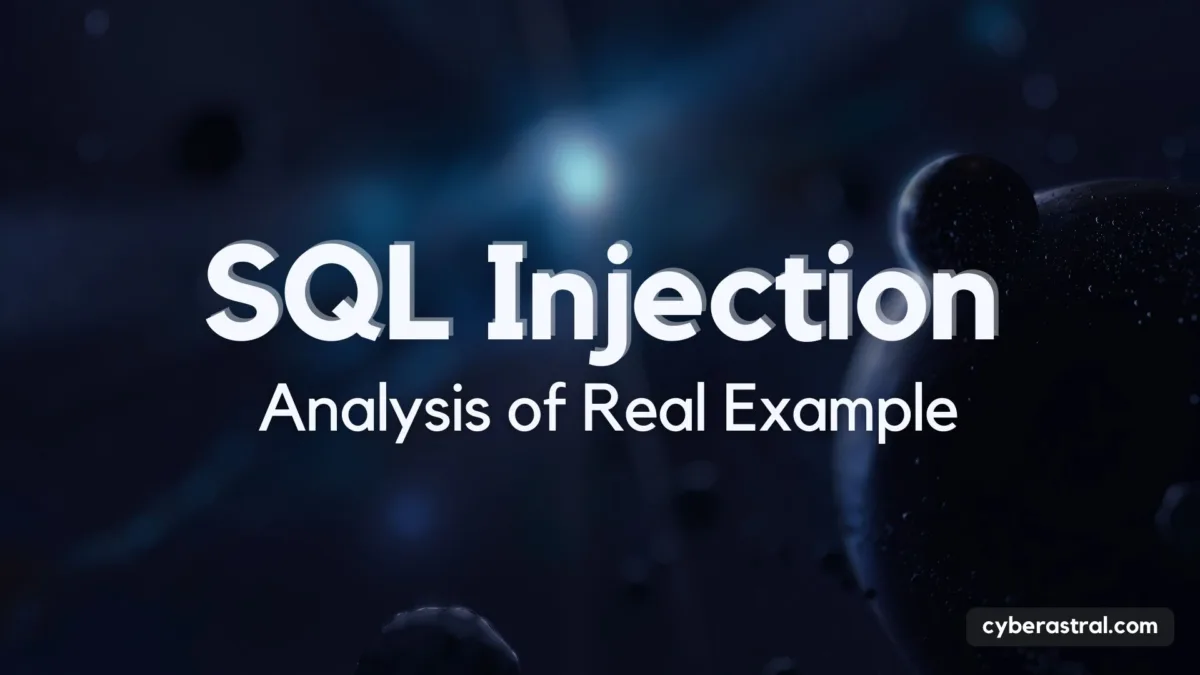 SQL-Injection: Analysis of Real Example