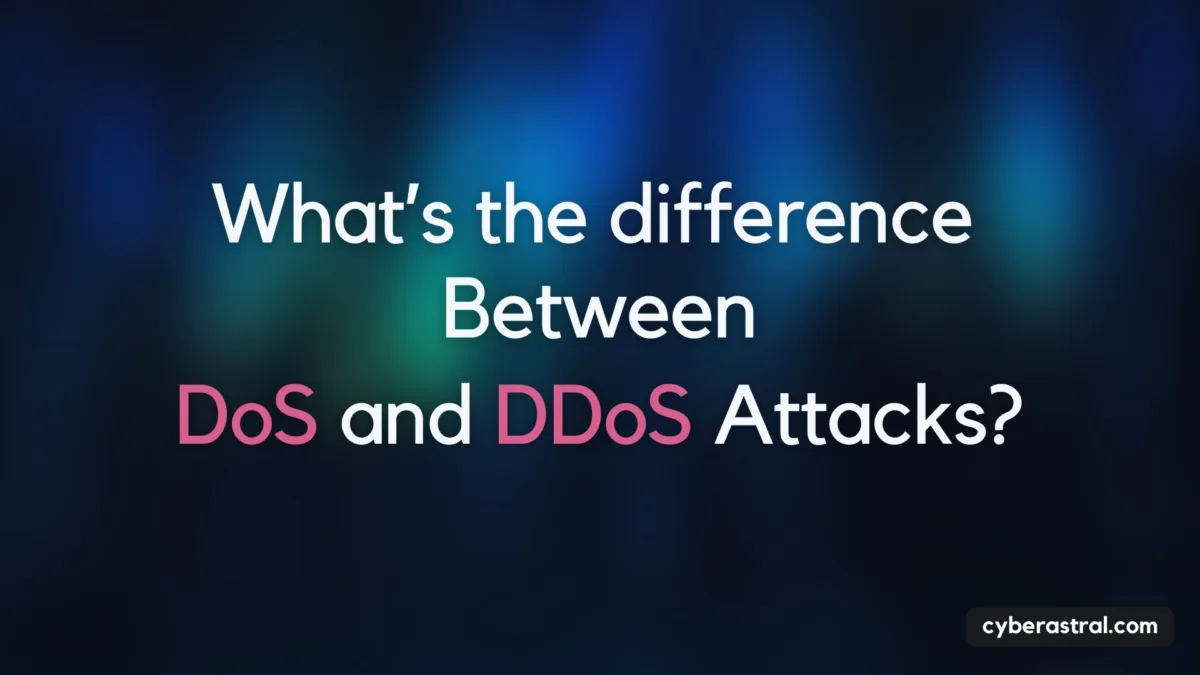 What is the difference Between DoS and  DDoS Attacks?