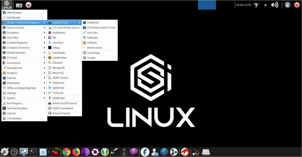 csi-linux-menu